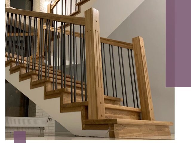 Реставрация деревянных и металлических лестниц в Бирске