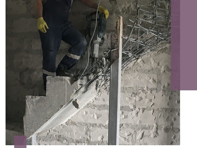 Демонтаж металлических и бетонных лестниц в Бирске