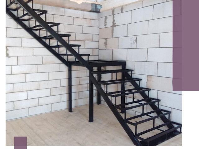 Лестницы на металлокаркасе под ключ в Бирске — изготовление и монтаж