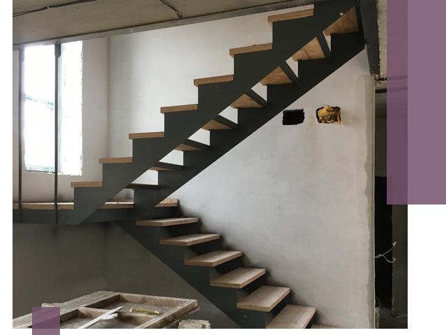 Изготовление лестниц на металлокаркасе в Бирске от производителя