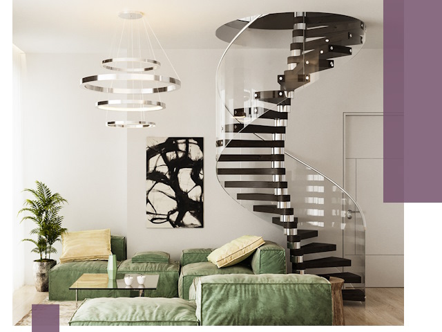 Лестницы для двухуровневой квартиры в Бирске — изготовление и монтаж