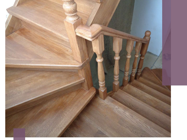 Дубовые лестницы под ключ в Бирске: изготовление и монтаж