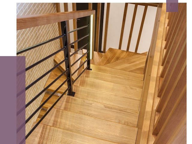 Лестницы из ясеня в Бирске под ключ от 10186 руб. 