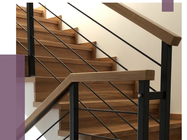 Обшивка металлической лестницы деревом в Бирске от 4417 руб. 