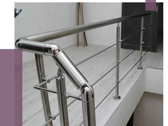 Перила из нержавеющей стали в Бирске от 9147 руб. под ключ | ПРОЛЁТ-Брк