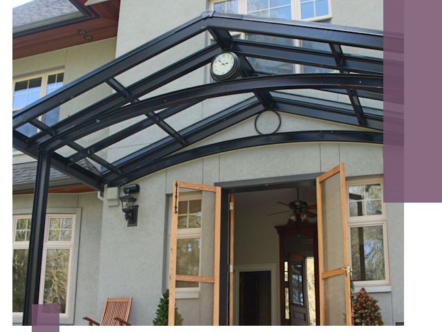 Изготовление и монтаж навесов и козырьков в Бирске