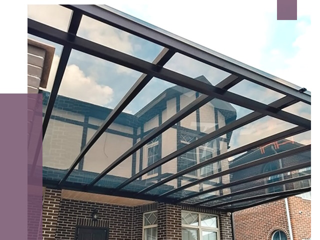 Навесы из поликарбоната в Бирске от 8752 руб. под ключ — ПРОЛЁТ-Брк