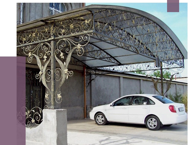 Кованые навесы в Бирске от 14811 руб. | ПРОЛЁТ-Брк