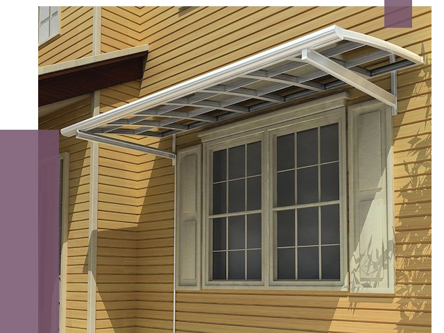 Козырьки над окнами в Бирске от 7744 руб. — монтаж, покупки | ПРОЛЁТ-Брк