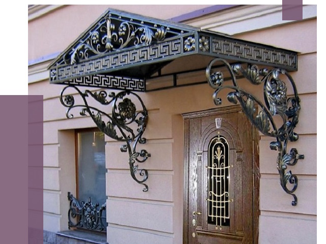 Кованые козырьки в Бирске под ключ от 12941 руб. — ПРОЛЁТ