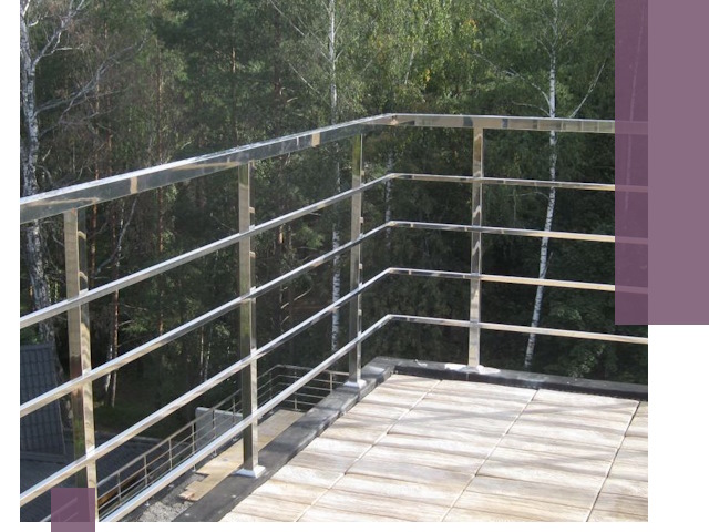 Парапеты из нержавеющей стали в Бирске — изготовление и монтаж