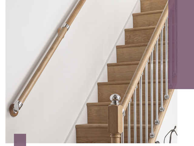 Пристенные поручни из стали и нержавейки под монтаж в Бирске